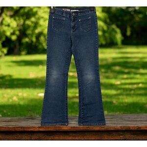 Old Navy Girls Stretch Denim Jeans Size 10 Blue Pockets Bootcut